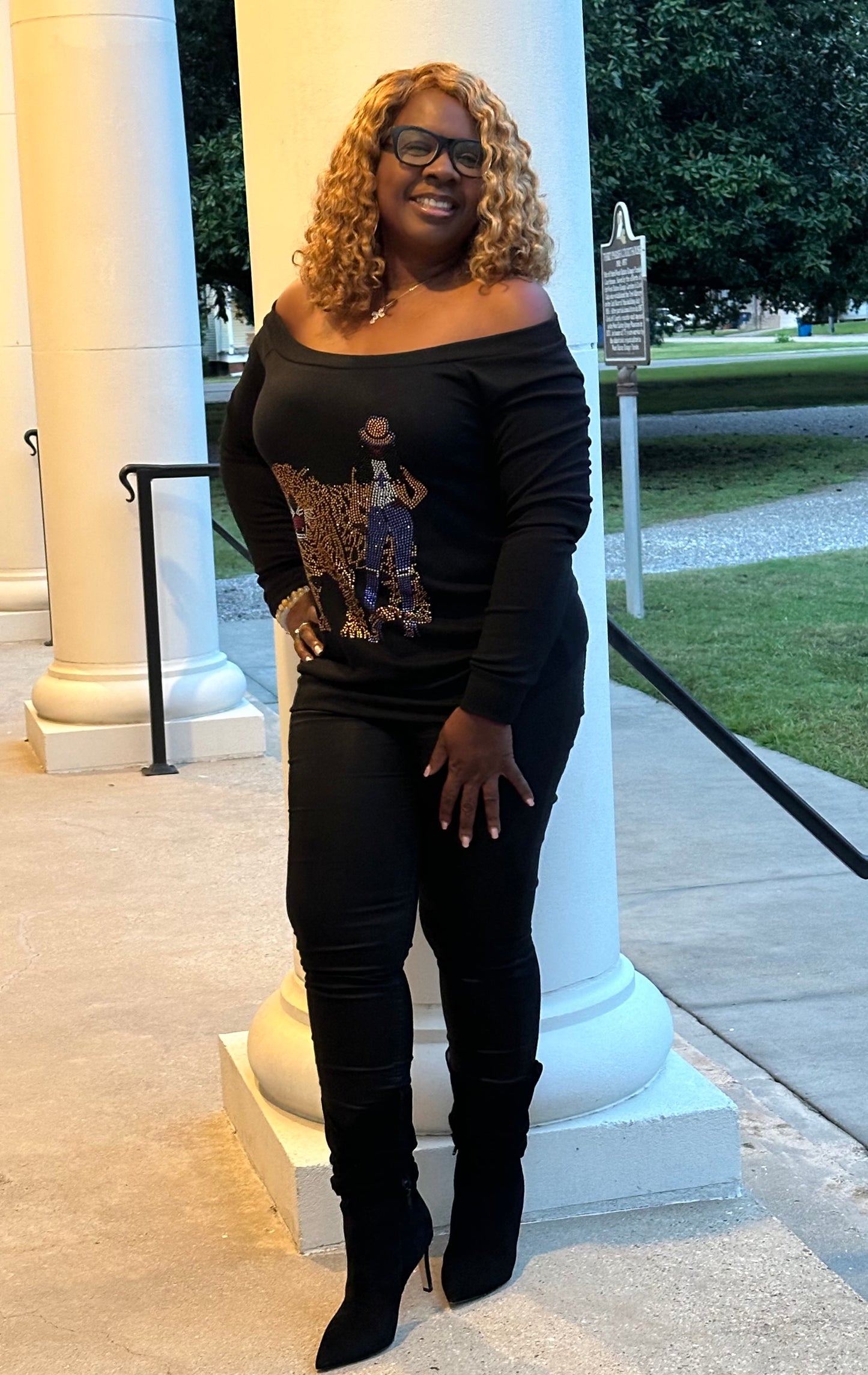 Off The Shoulder SU Long Sleeve Tunic