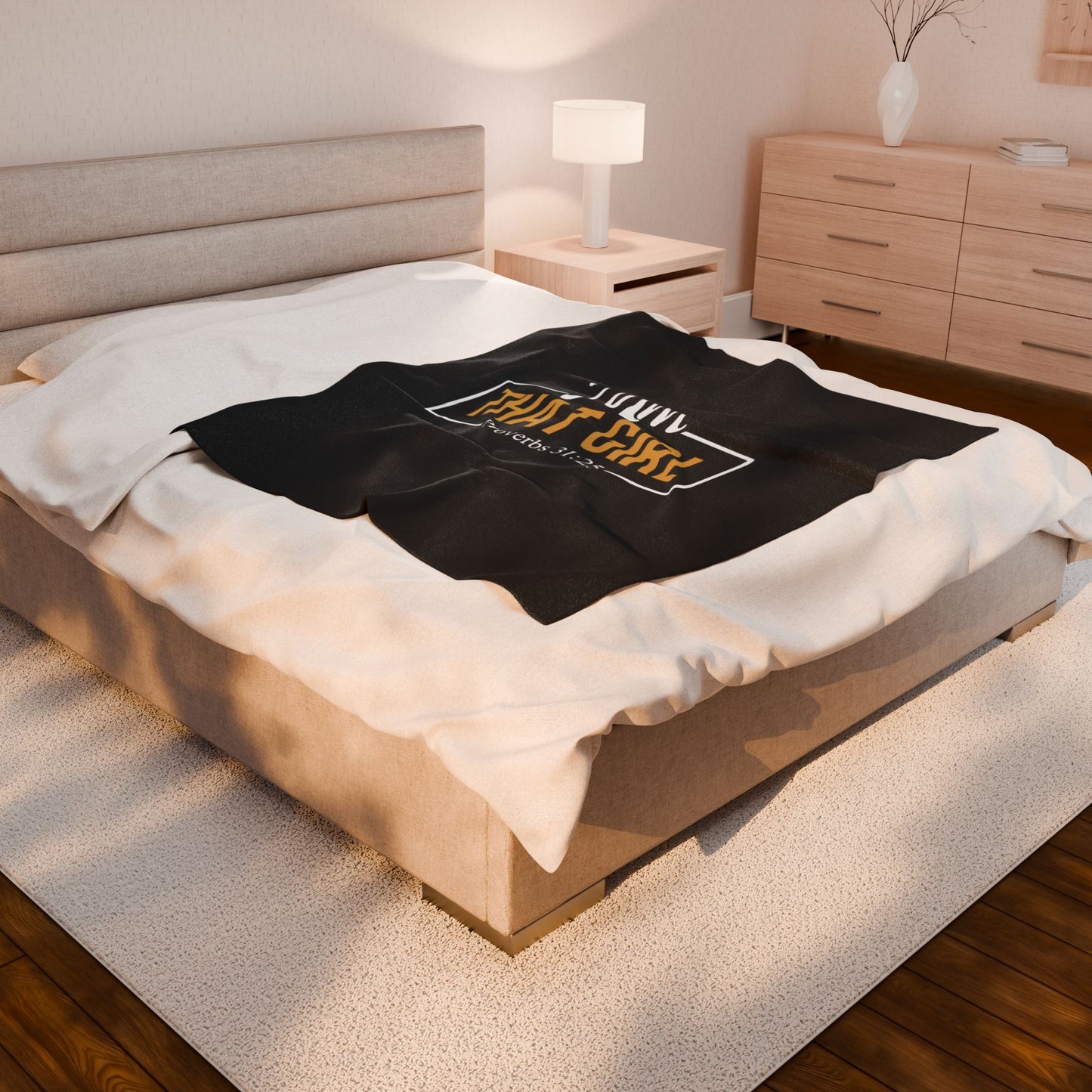 Inspirational Velveteen Plush Blanket | 'I Am That Girl' - Cozy & Motivational Decor