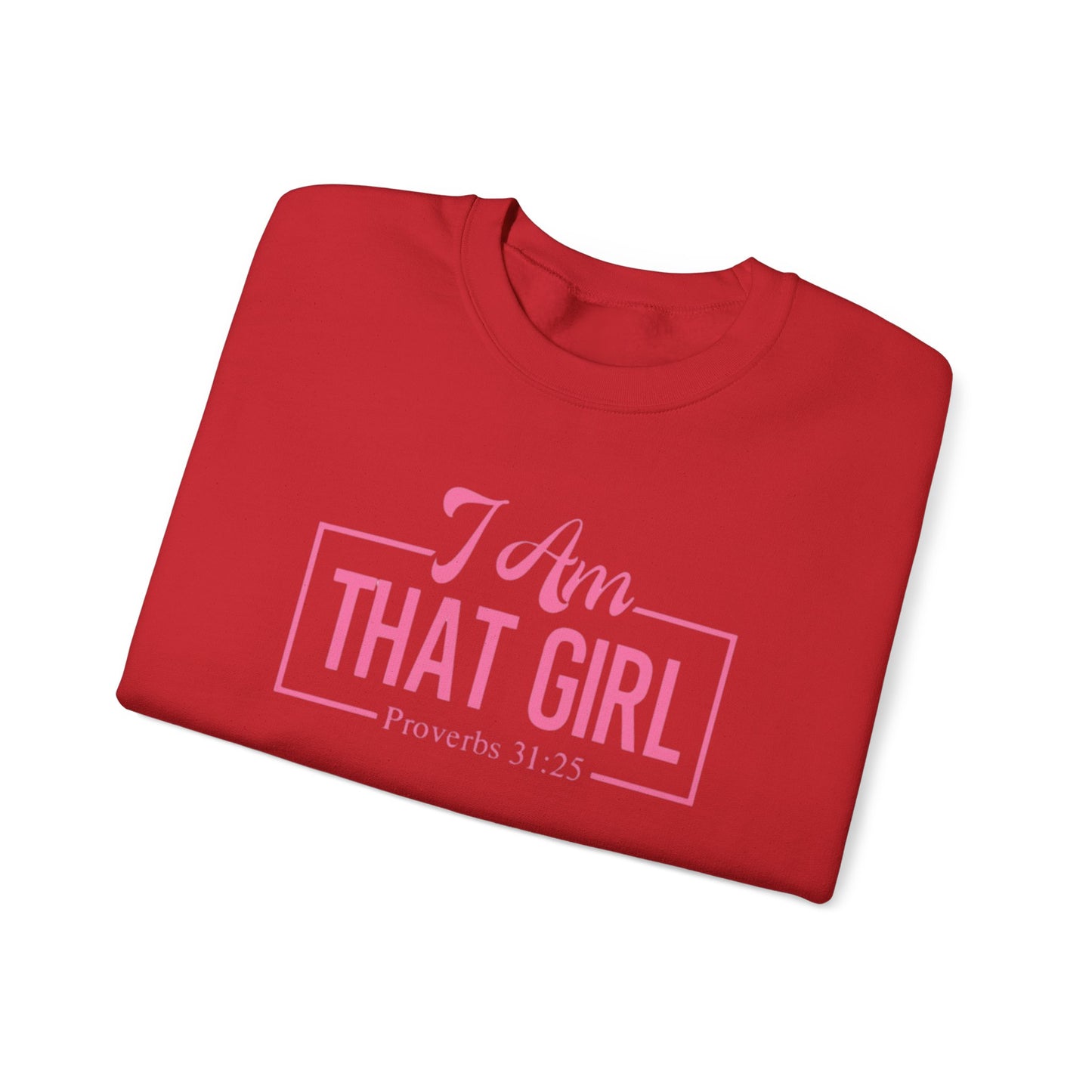 I Am That Girl Unisex Heavy Blend™ Crewneck Sweatshirt_Pink
