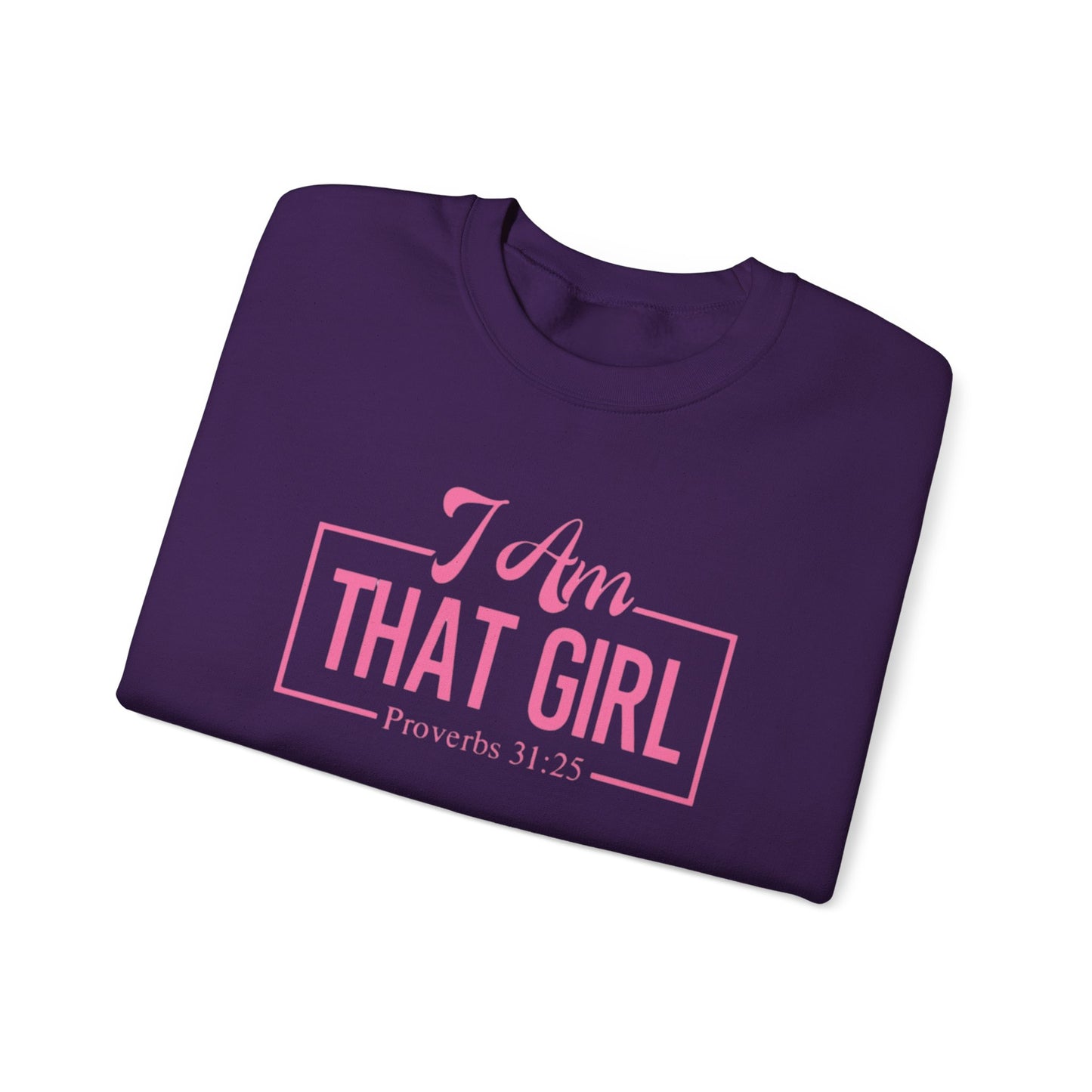 I Am That Girl Unisex Heavy Blend™ Crewneck Sweatshirt_Pink