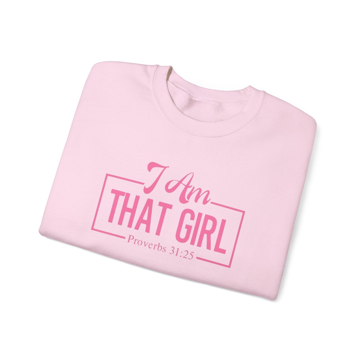 I Am That Girl Unisex Heavy Blend™ Crewneck Sweatshirt_Pink
