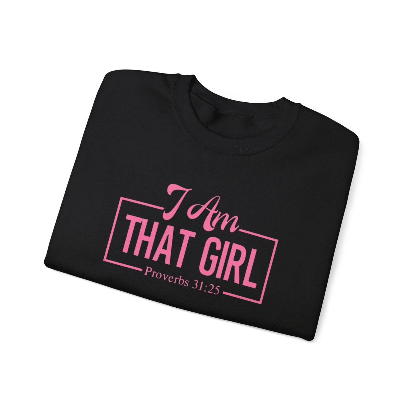 I Am That Girl Unisex Heavy Blend™ Crewneck Sweatshirt_Pink