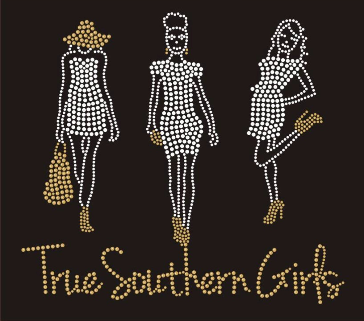 Southern Diva Girls Walking - 9.5x7.5"