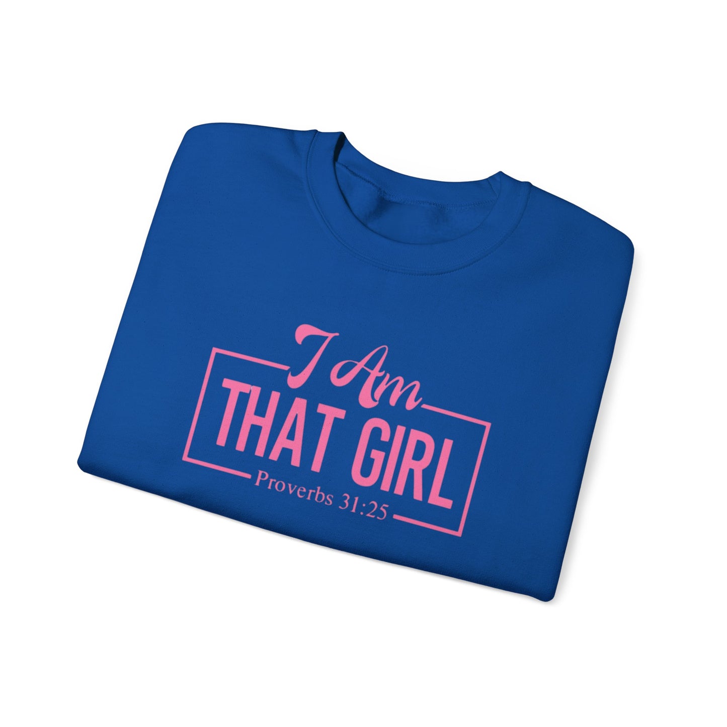 I Am That Girl Unisex Heavy Blend™ Crewneck Sweatshirt_Pink