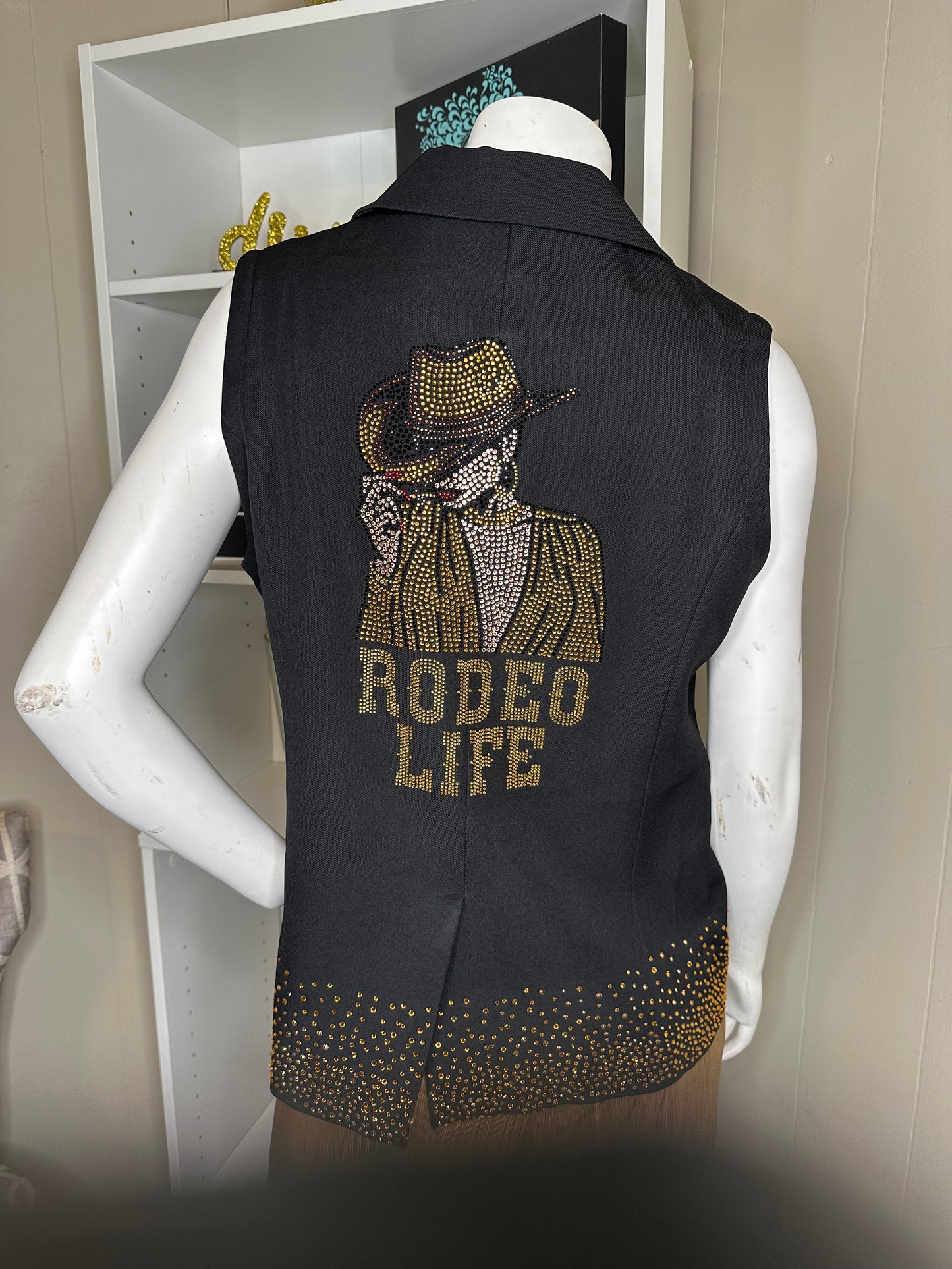Rodeo Life Western Sleeveless Junk Blazer Vest