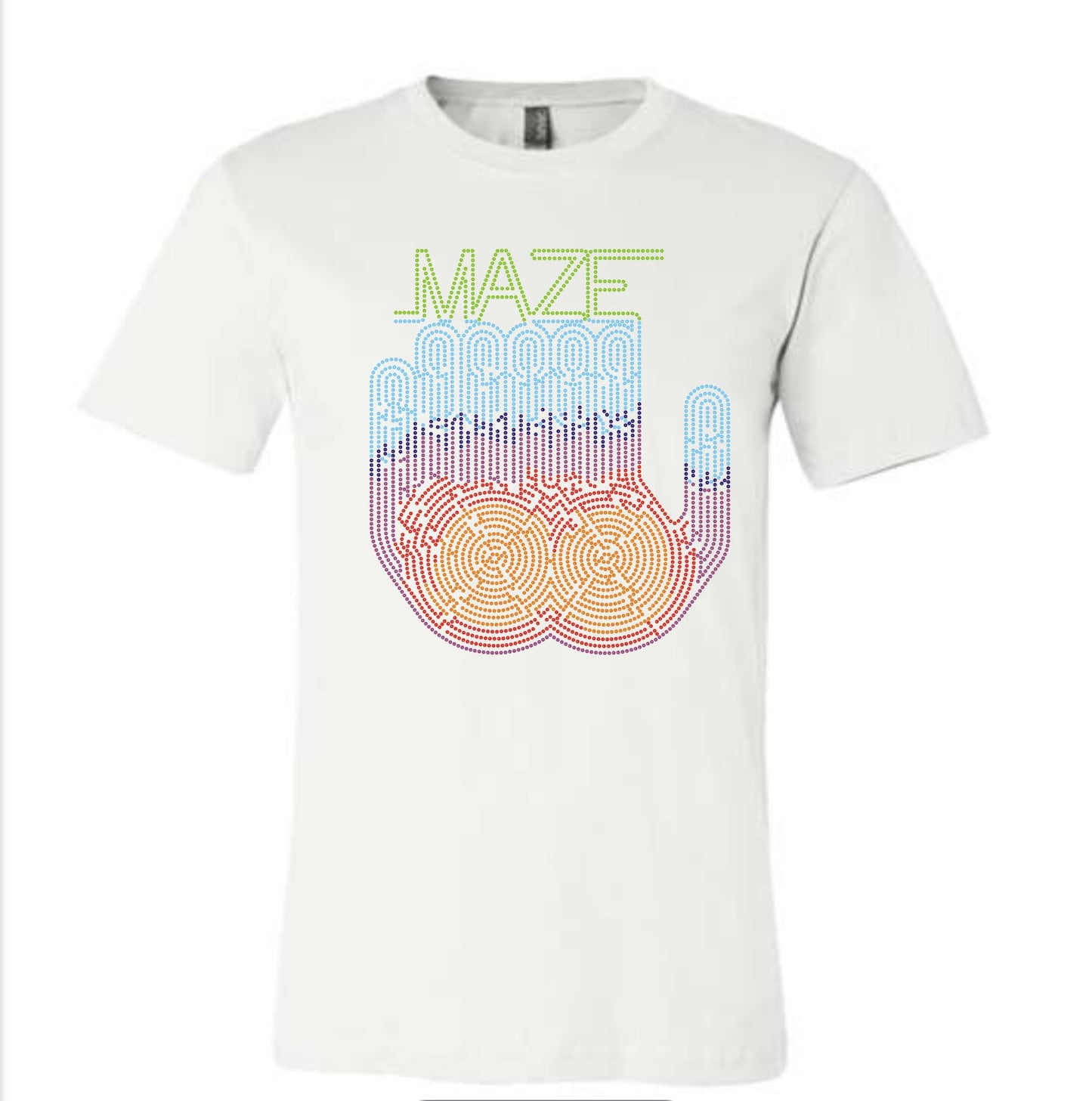 MAZE Colorful Hand Featuring FRANKIE BEVERLY COMMEMORATIVE T-Shirt