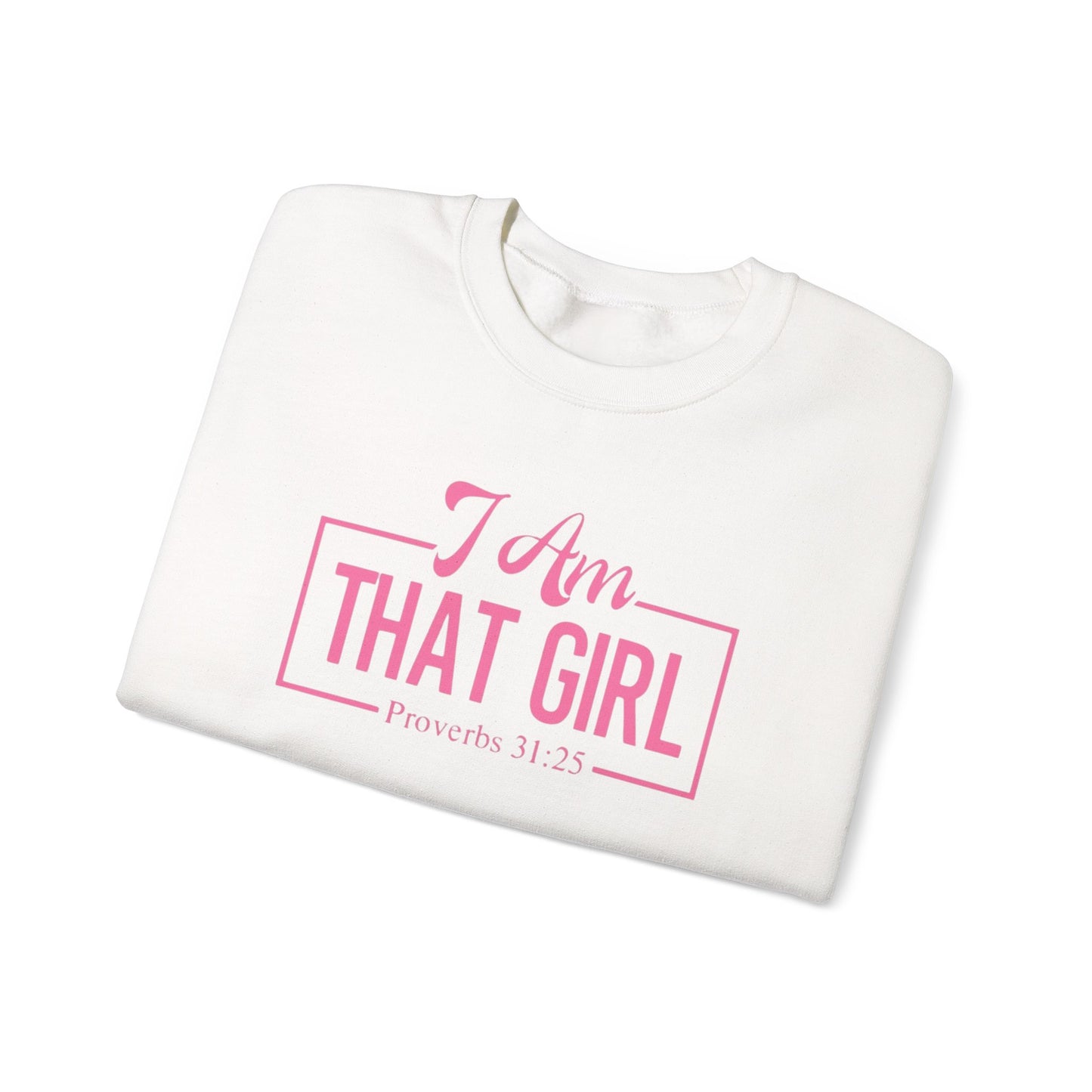 I Am That Girl Unisex Heavy Blend™ Crewneck Sweatshirt_Pink