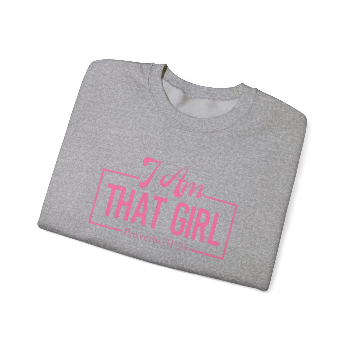I Am That Girl Unisex Heavy Blend™ Crewneck Sweatshirt_Pink