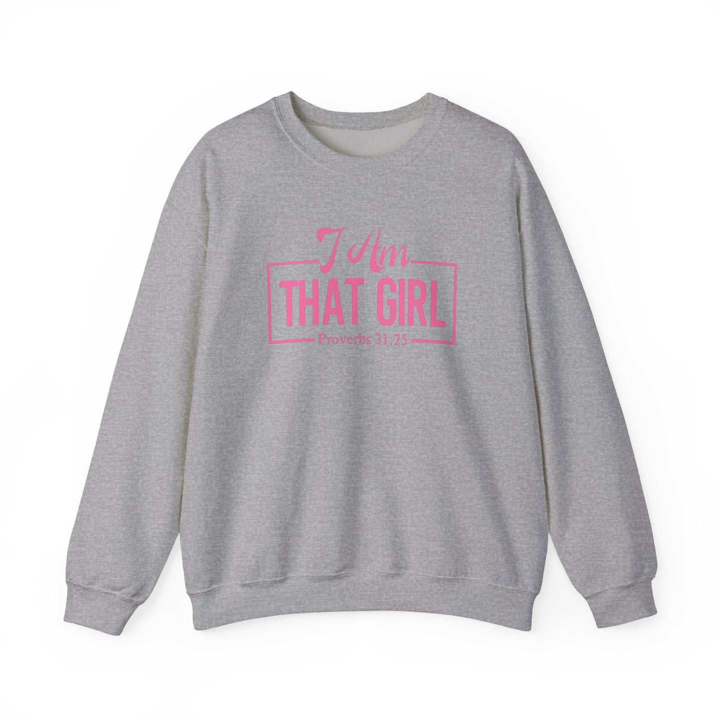 I Am That Girl Unisex Heavy Blend™ Crewneck Sweatshirt_Pink