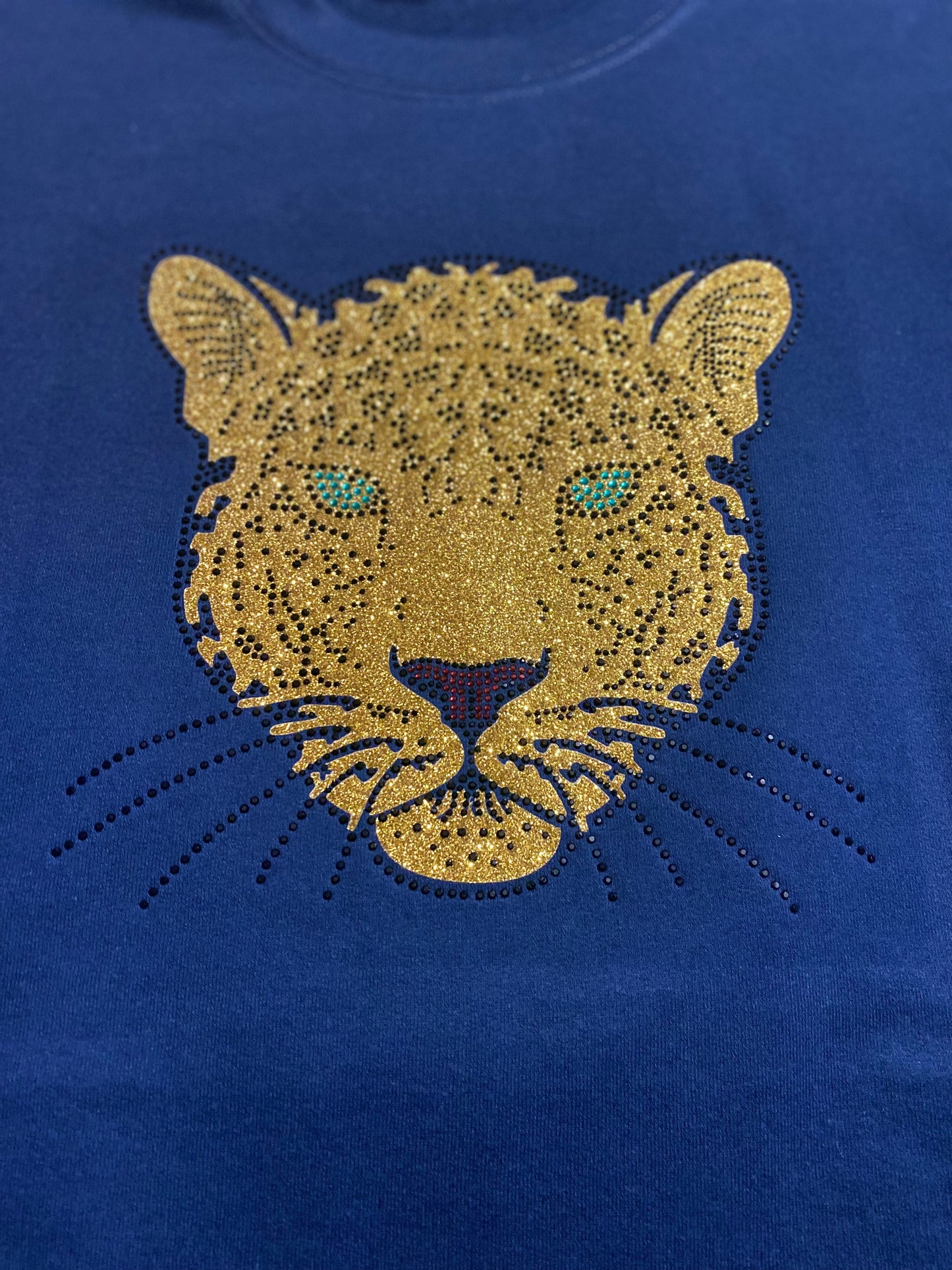 Gold Glitter Jaguar Sweatshirt