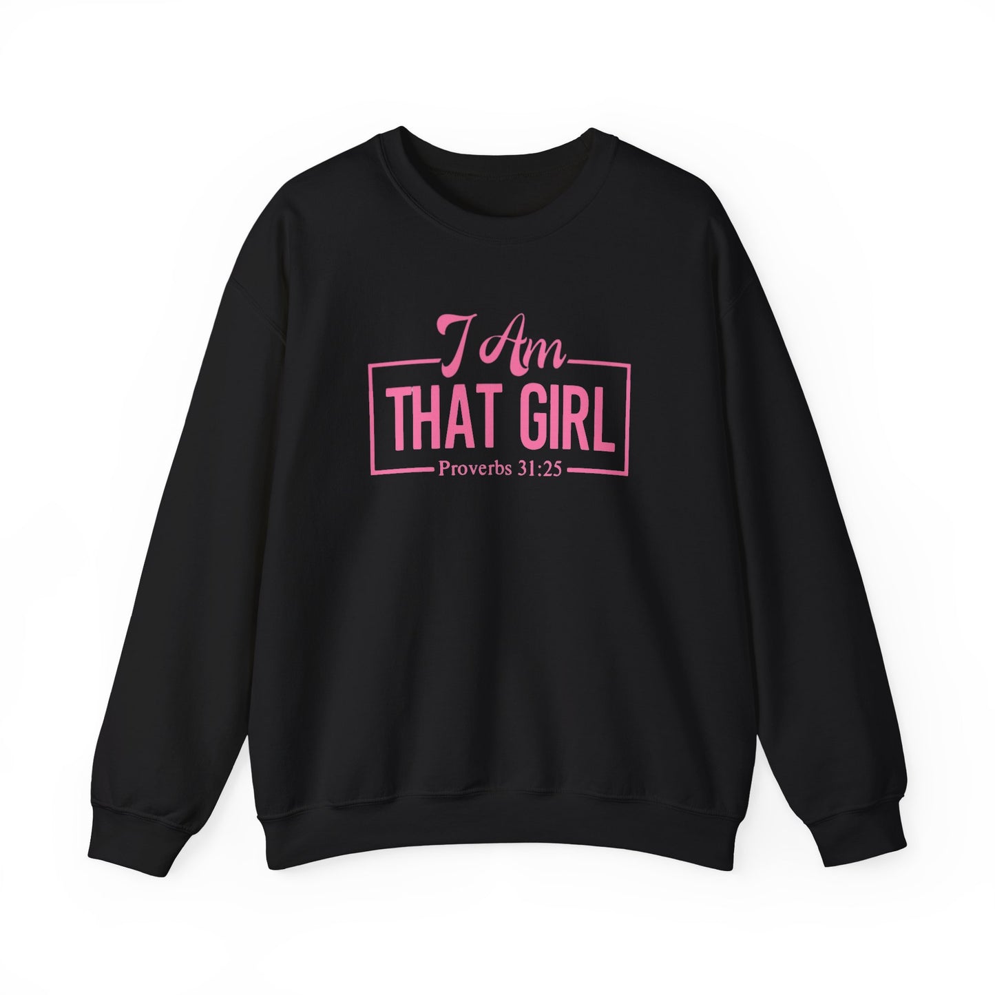 I Am That Girl Unisex Heavy Blend™ Crewneck Sweatshirt_Pink