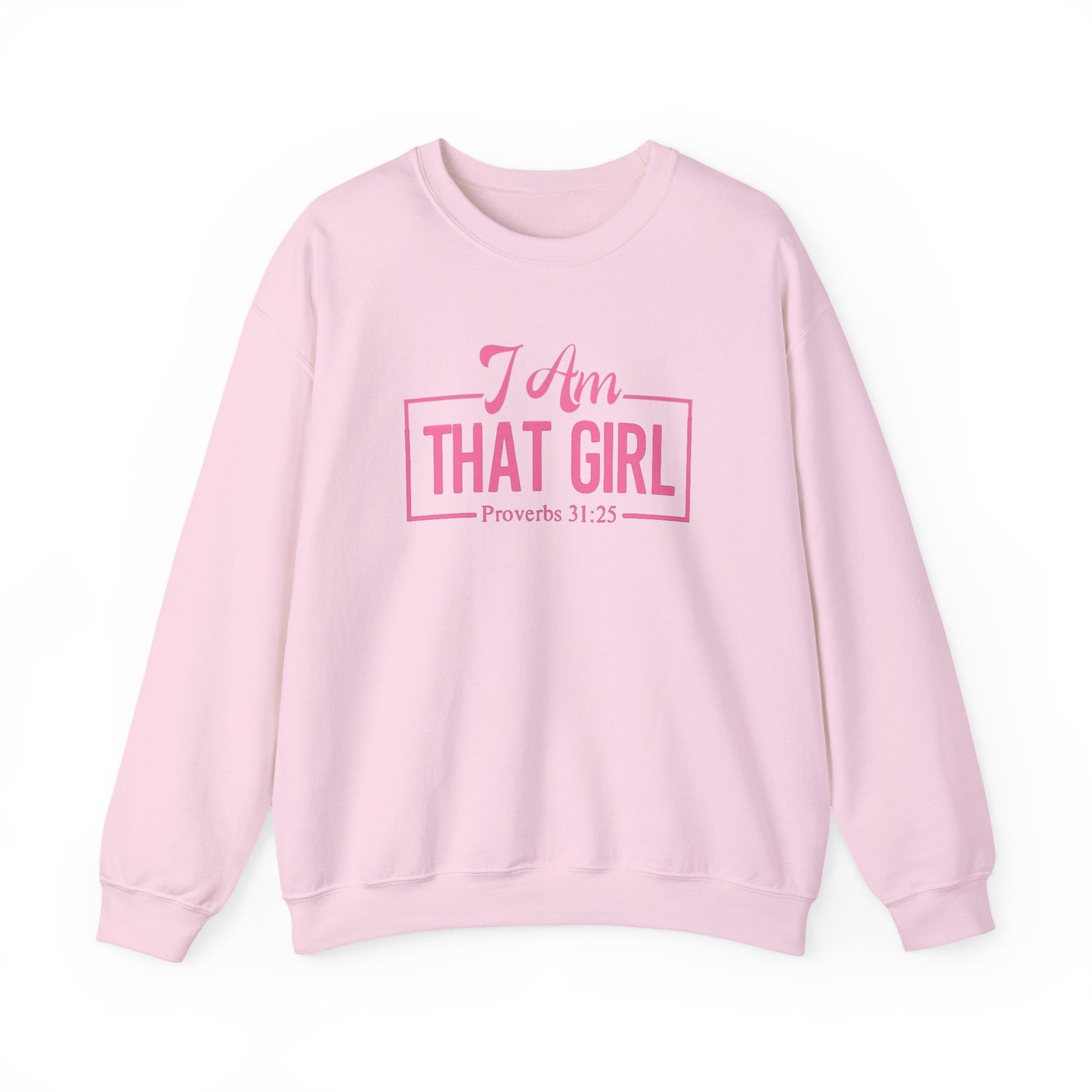 I Am That Girl Unisex Heavy Blend™ Crewneck Sweatshirt_Pink