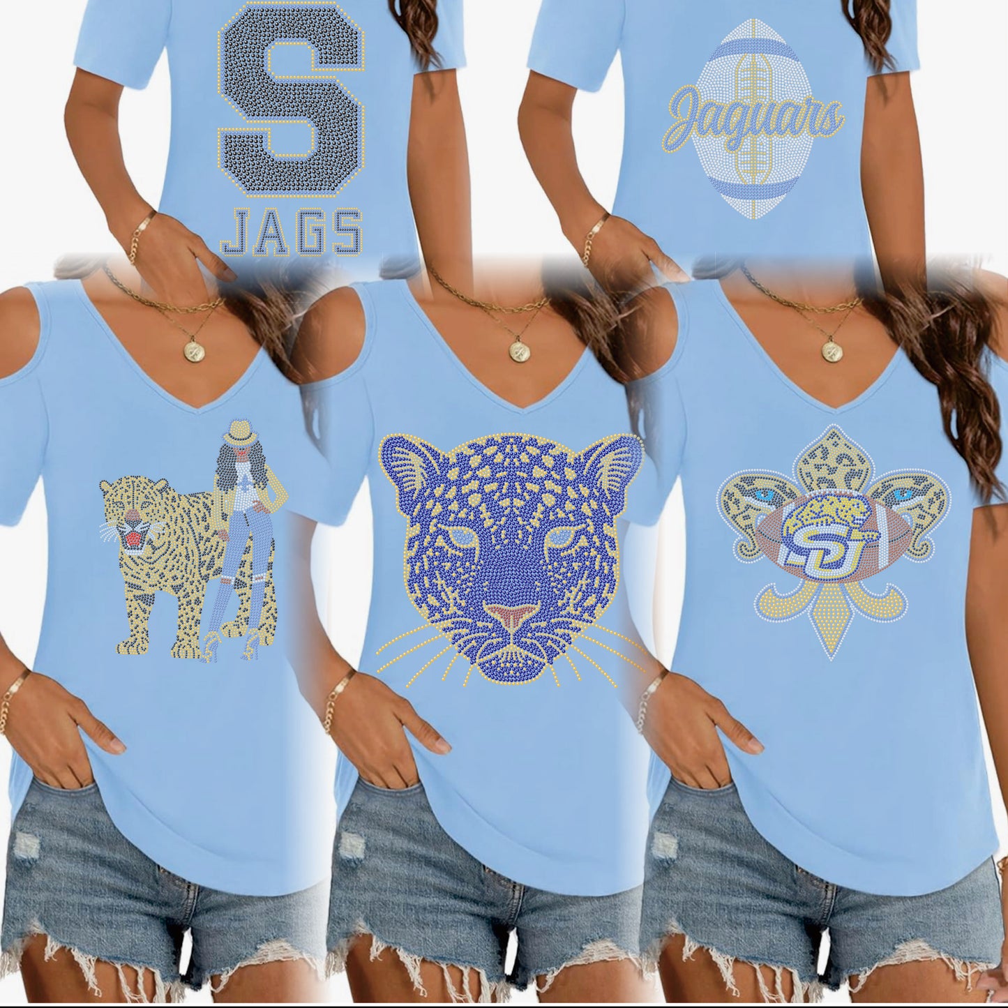 SU Cold Shoulder Short Sleeve V-Neck Top