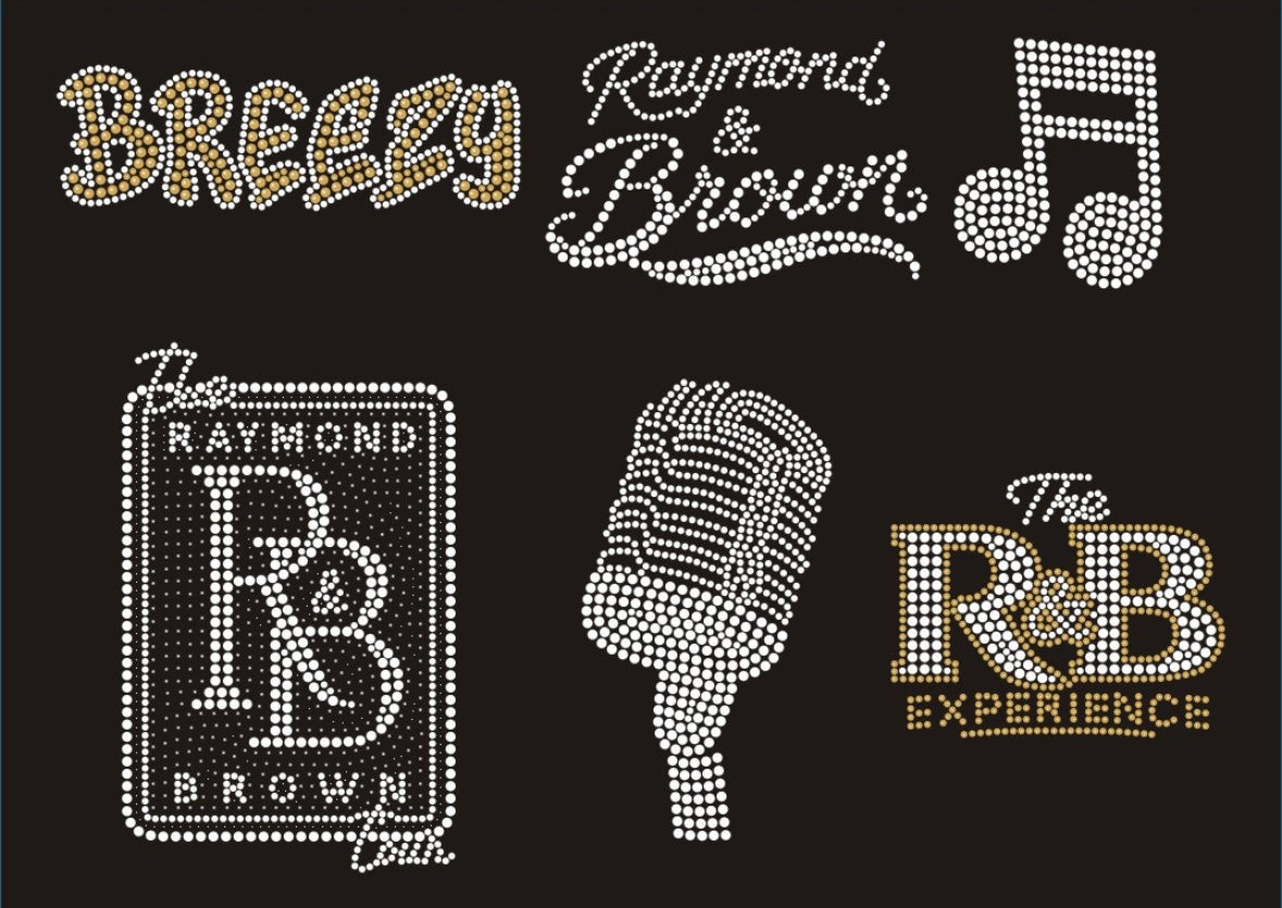 R&B Tour Rhinestone Gangsheet_Usher/Chris Brown_10x14" Design Only