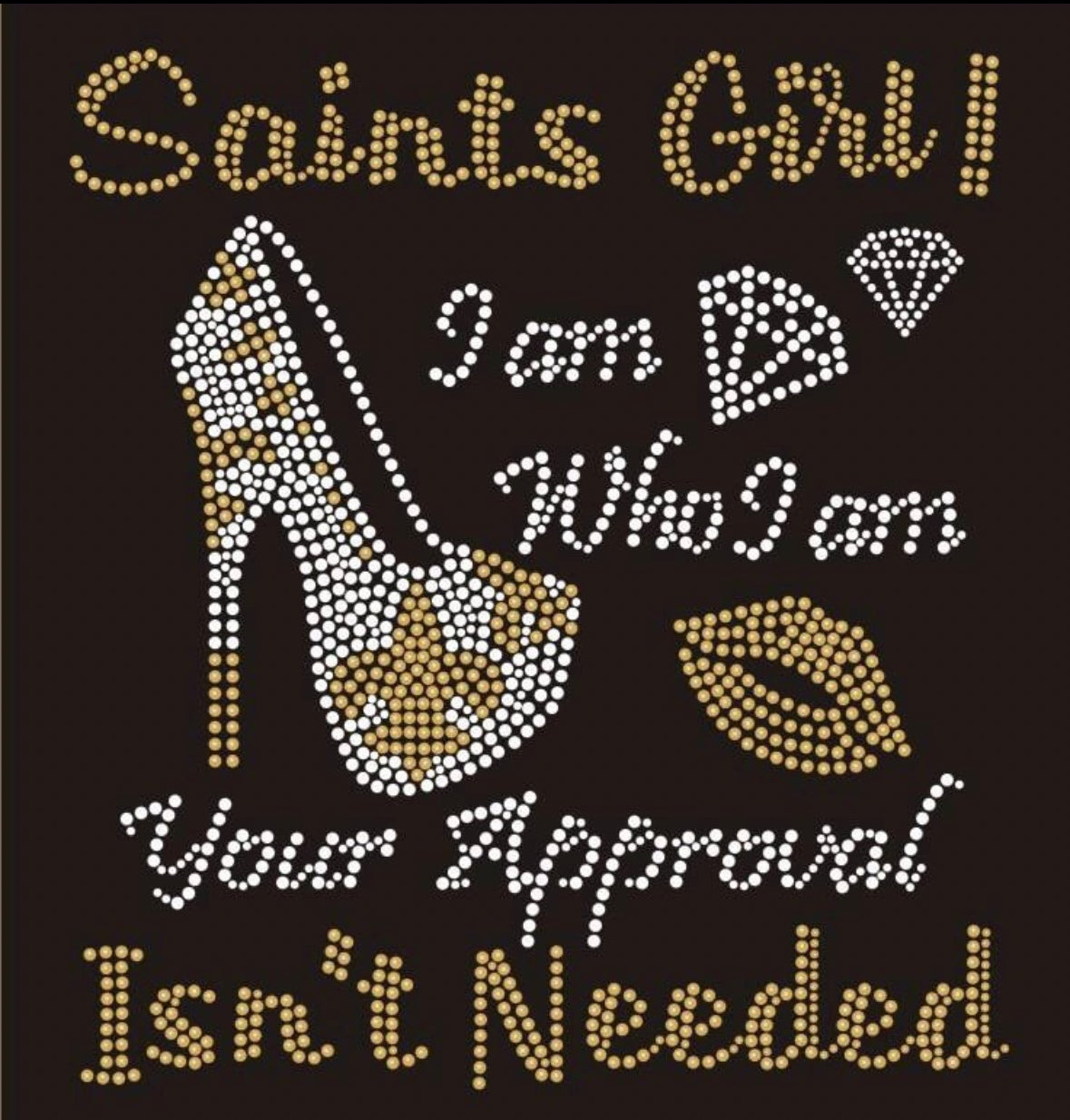 Saints Girl_I Am - 8.9x9.9"