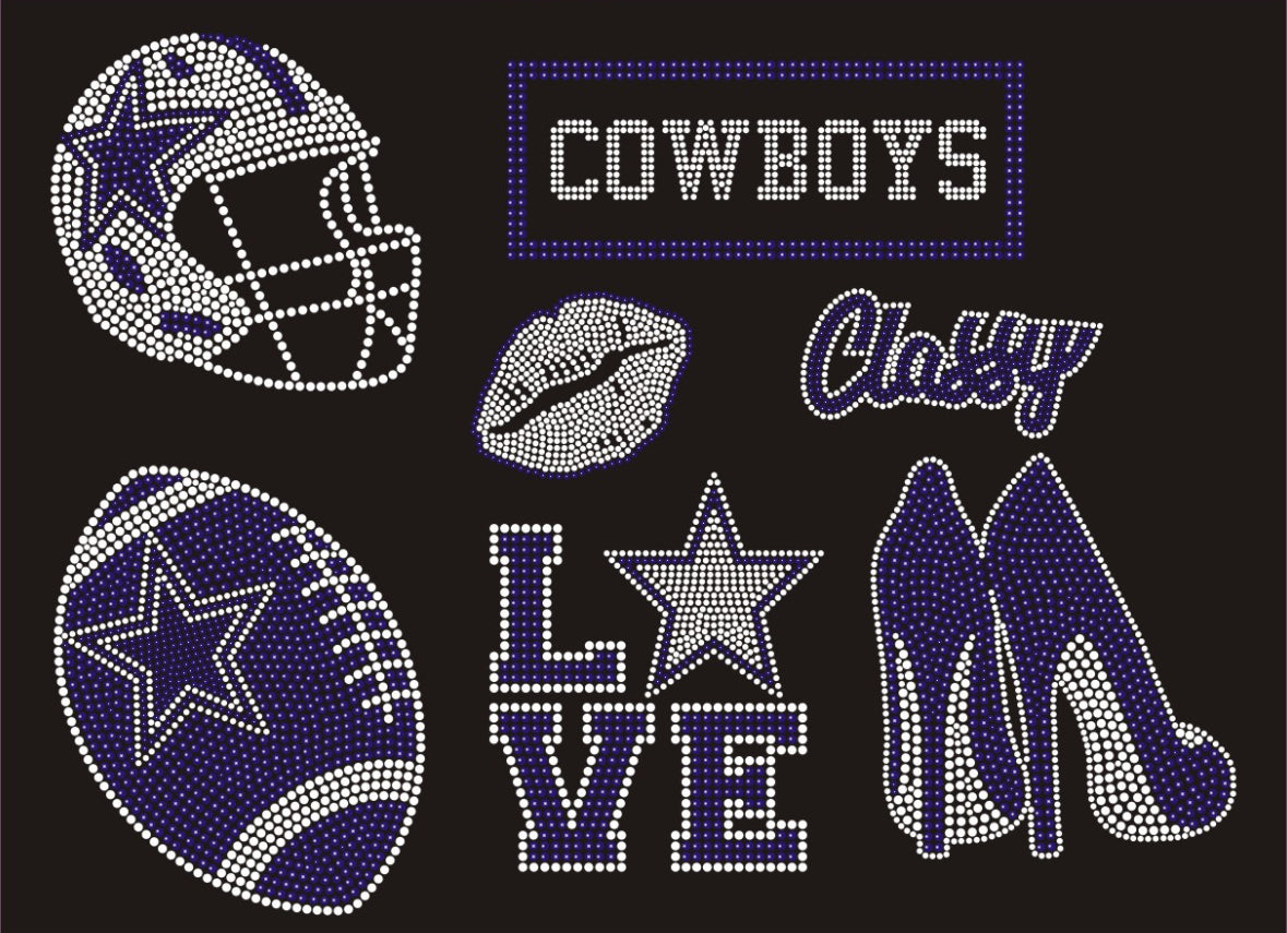 Cowboys Gang Sheet- 16"Wx10.5"H