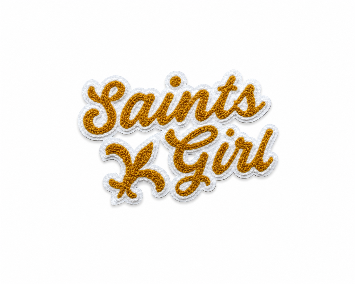 Saints Girl Chenille Patch Bundle