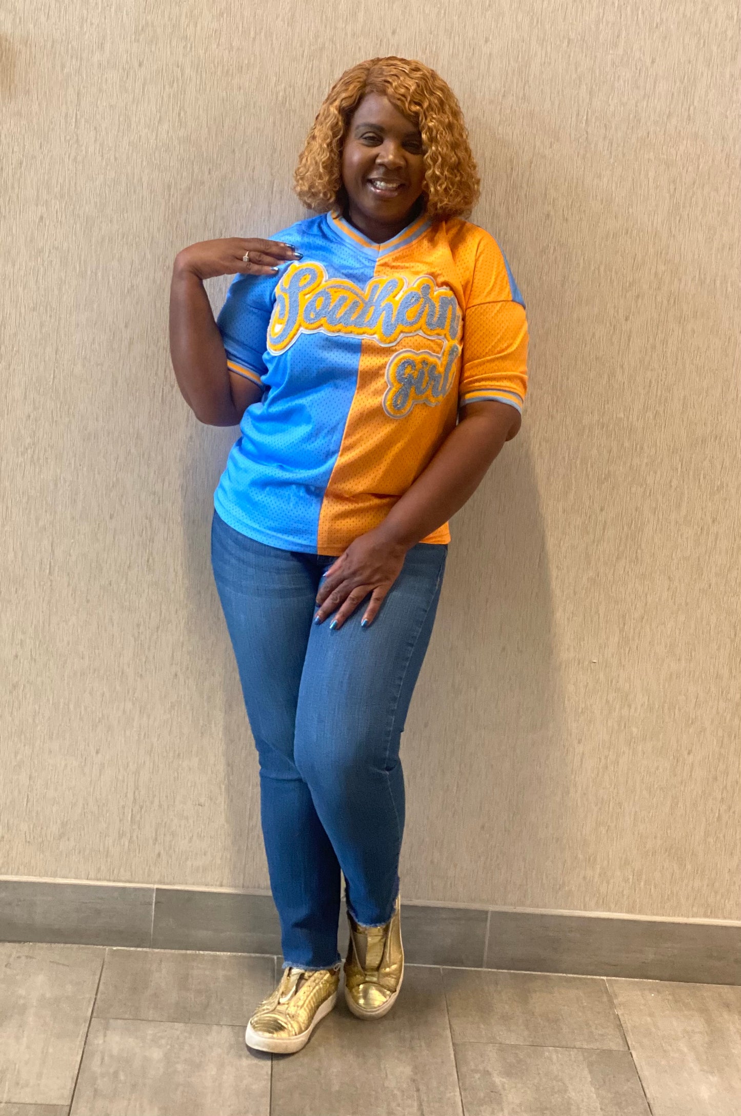 Southern Girl Poly Mesh Jersey_Half & Half