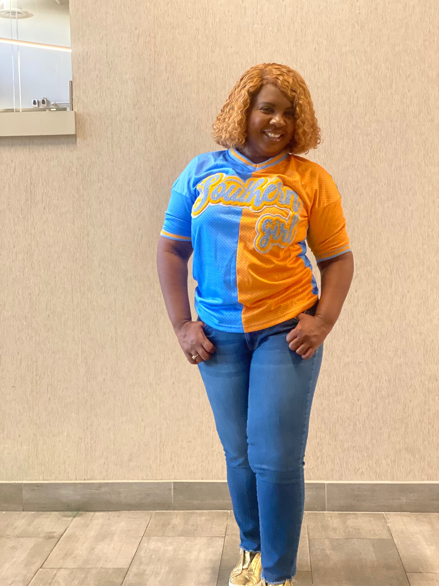 Southern Girl Poly Mesh Jersey_Half & Half