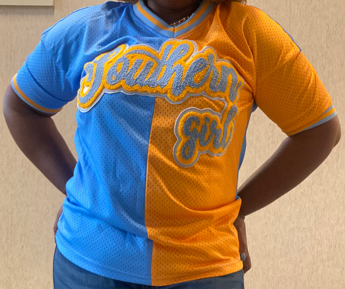 Southern Girl Poly Mesh Jersey_Half & Half
