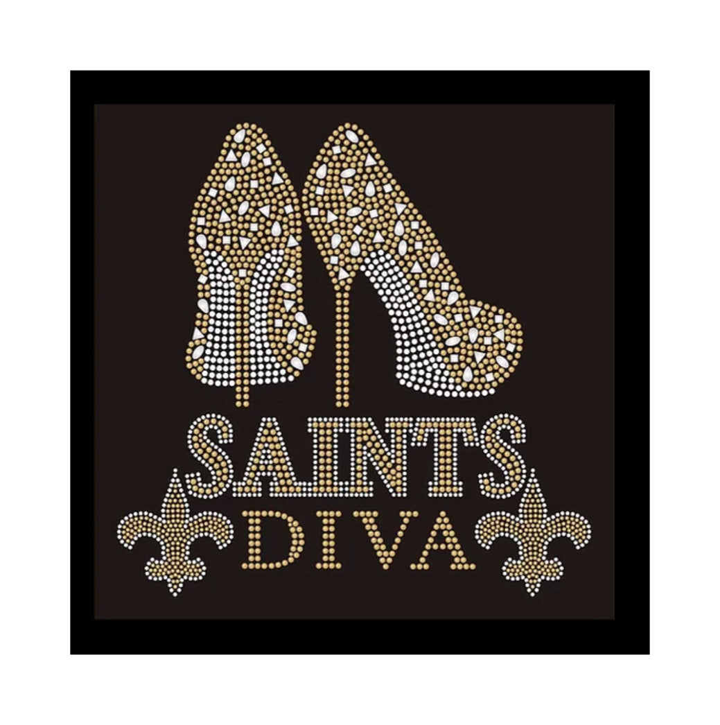 Saints Rhinestone 