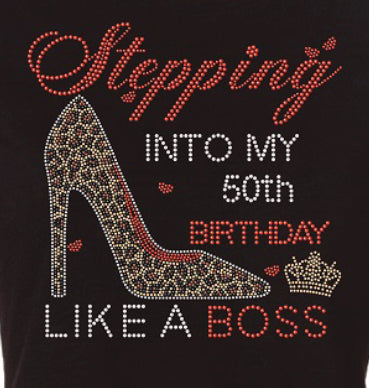 Stepping Into My 50th Birthday - 10x10"
