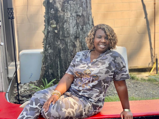 Camouflage Oversized Jumpsuit w/pockets