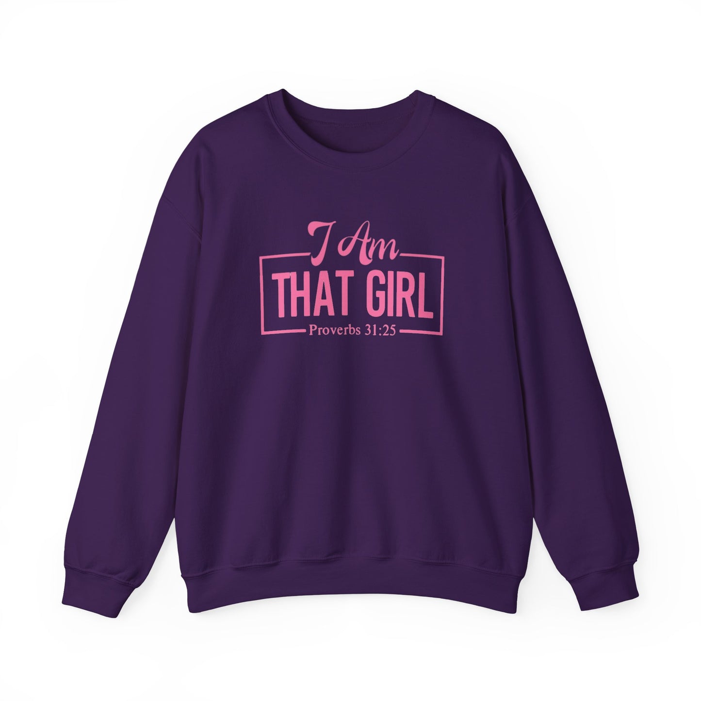 I Am That Girl Unisex Heavy Blend™ Crewneck Sweatshirt_Pink