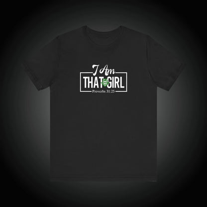 I Am That Girl_Plaquemine Green Devils Unisex Short Sleeve Tee - Empowerment