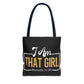 Empowering Proverbs Tote Bag - "I Am That Girl" Inspirational Design