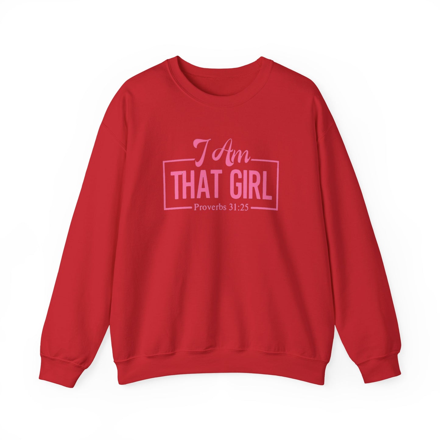 I Am That Girl Unisex Heavy Blend™ Crewneck Sweatshirt_Pink