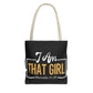 Empowering Proverbs Tote Bag - "I Am That Girl" Inspirational Design
