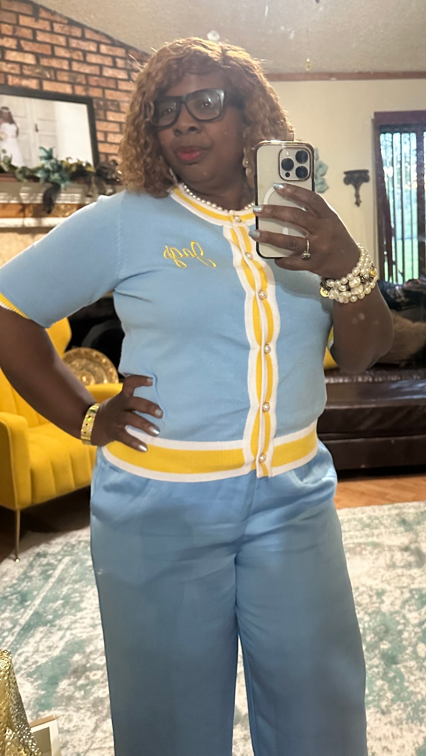 JAGS Knit Cardigan Sweater...Southern University Jaguar Inspired Knit Cardigan