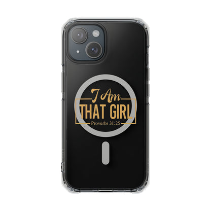 Magnetic Clear Phone Case - I Am That Girl