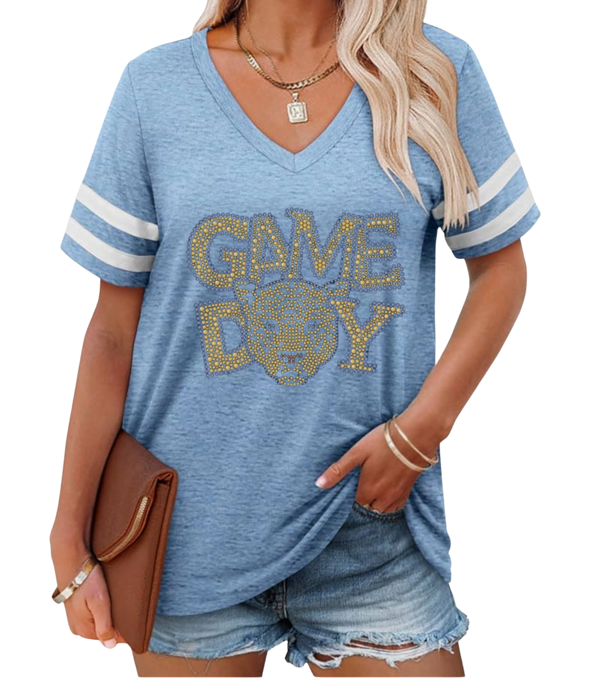 Columbia Blue and White Jersey