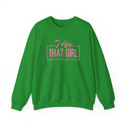 I Am That Girl Unisex Heavy Blend™ Crewneck Sweatshirt_Pink