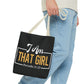 Empowering Proverbs Tote Bag - "I Am That Girl" Inspirational Design