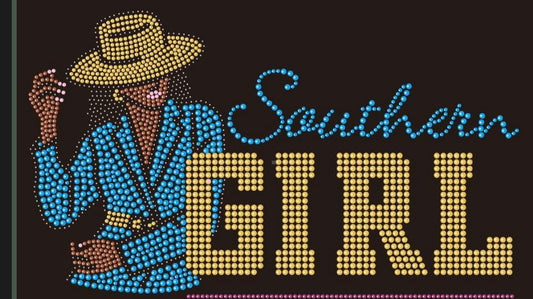 Southern Girl w/Hat - 10.4x6.1"