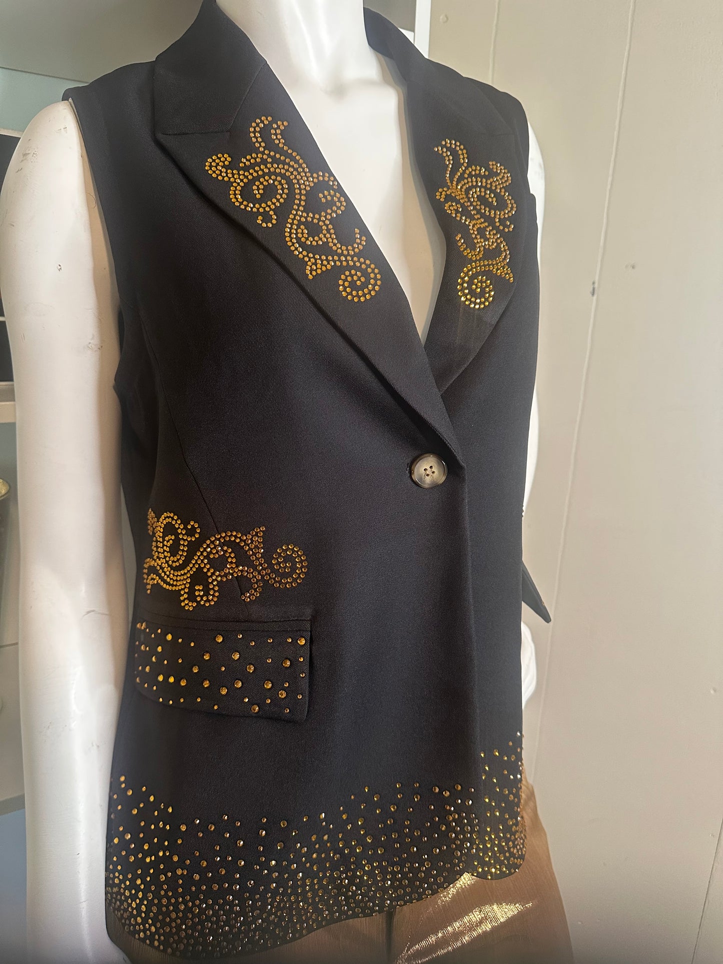 Rodeo Life Western Sleeveless Junk Blazer Vest