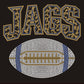 JAGS Animal Print w/Football Columbia Blue Jersey