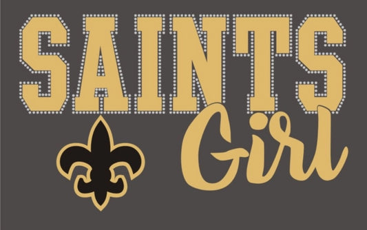Saints Girl_Glitter - 10.2x6.1"