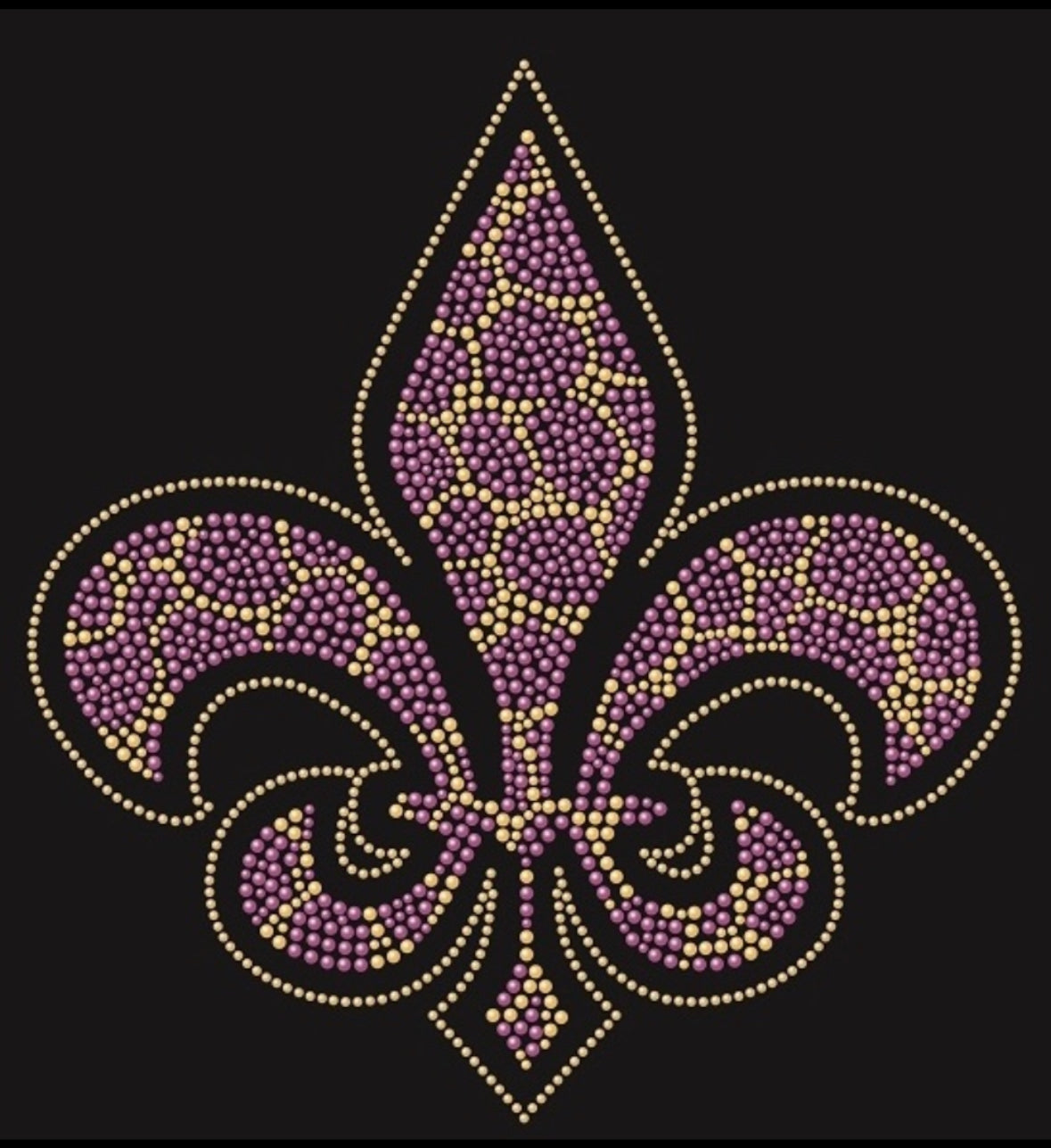 Animal Print FDL_Purple and Gold- 8.6x9.2"