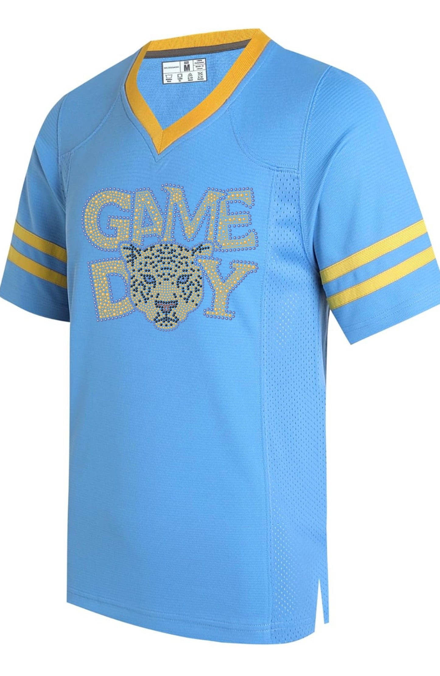 Southern Jags Columbia Blue Mesh Jersey w/Blue Stripes