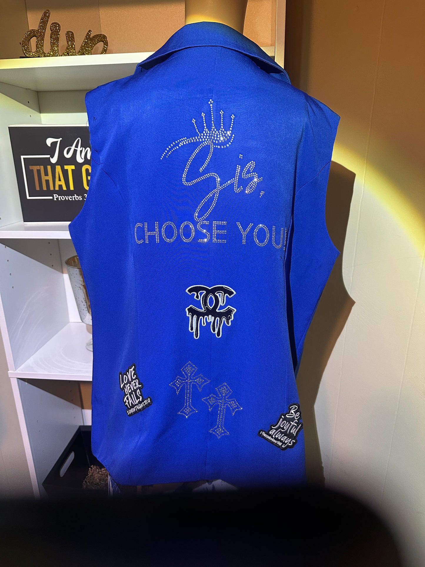 Sis Choose You! Junk Blazer Sleeveless Vest