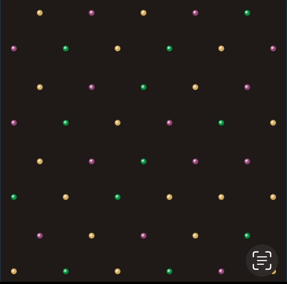 Scattered Rhinestuds_gold/purple/green 6mm 12"x12"