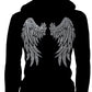 Rhinestone Angel Wings Clear SS6 10.9"x11.6" Austrian Crystals