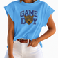Blue Cap Sleeve Tank Top SU Jaguar Inspired