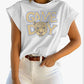 White Cap Sleeve Tank Top