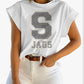 White Cap Sleeve Tank Top