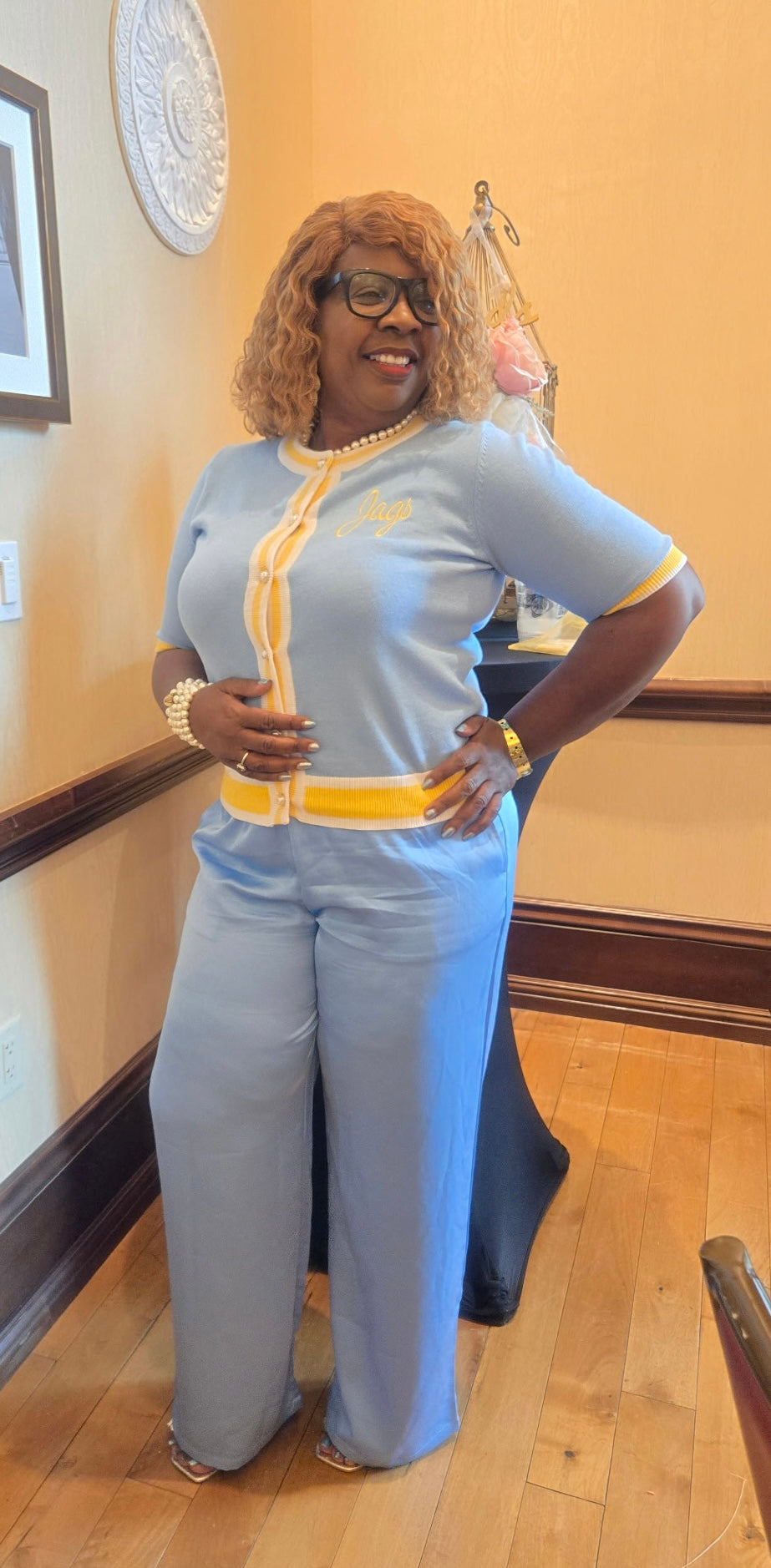 JAGS Knit Cardigan Sweater...Southern University Jaguar Inspired Knit Cardigan